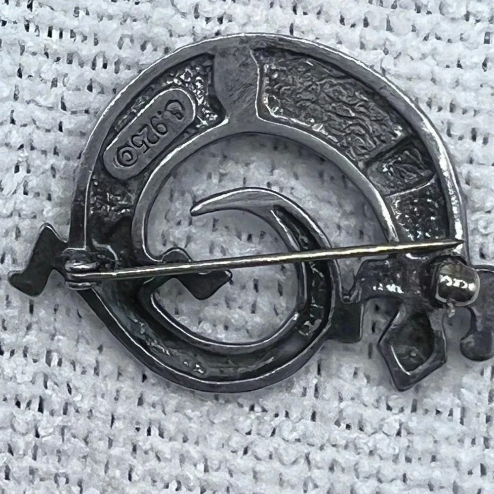Carolyn Pollack Sterling‎ Silver Brooch Salamander Gecko Lizard Multi Stones 13g